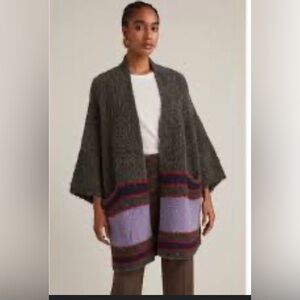 Cozy Anthropologie Harare Bonfire Cardigan Sweater Alpaca XS/S Oversized